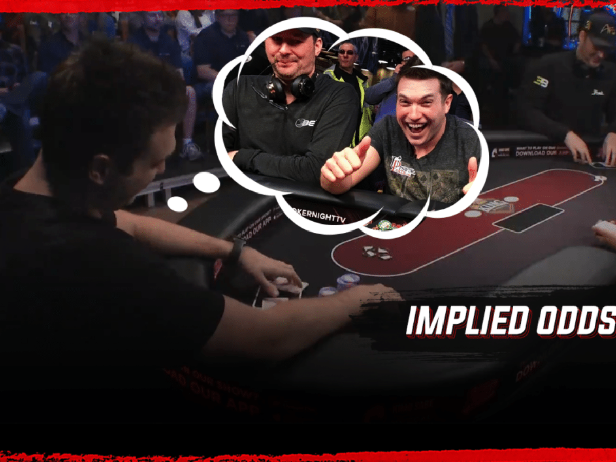 Người chơi poker đang cân nhắc Implied Odds với các yếu tố khác