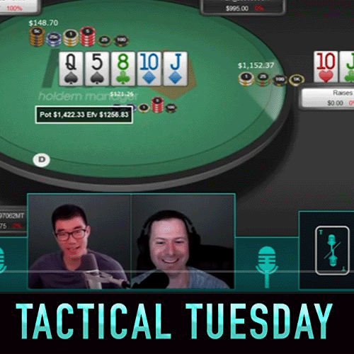 Một buổi học poker online với giảng viên hướng dẫn