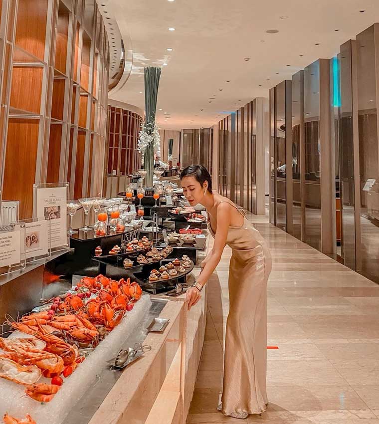 Quầy hải sản tươi sống với đa dạng các loại hải sản cao cấp