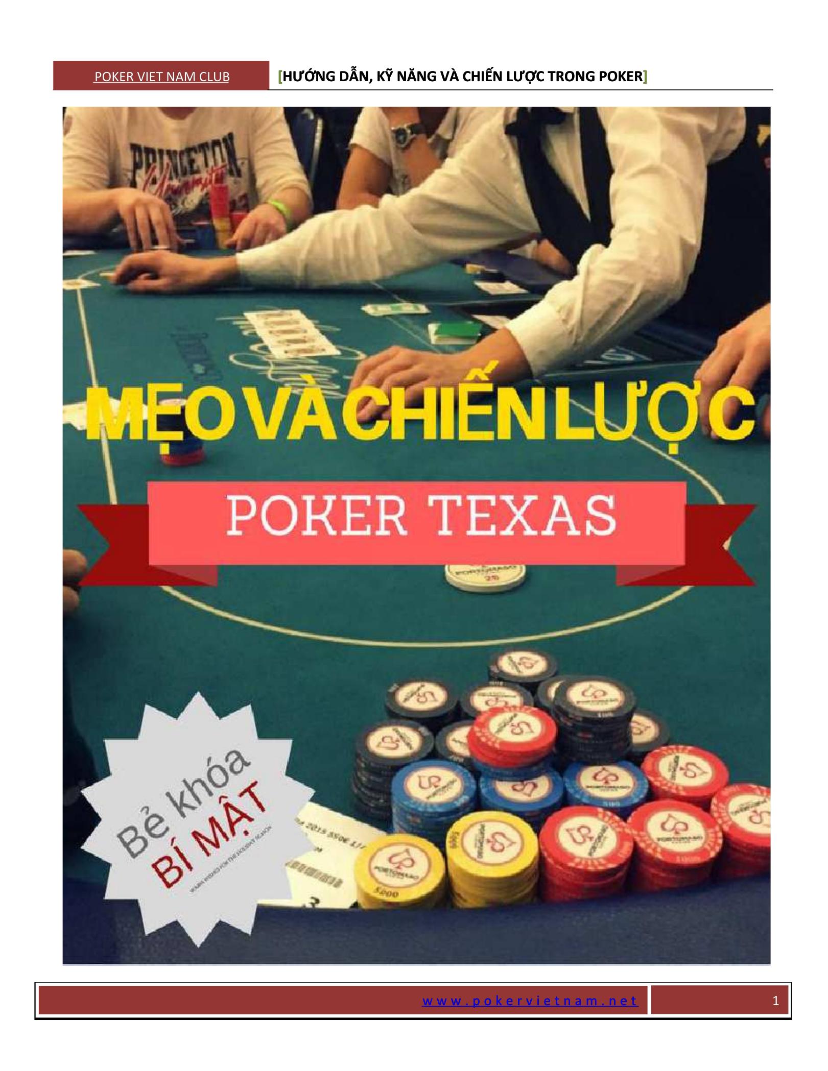 Sách về poker với nhiều chiến thuật và hướng dẫn chi tiết