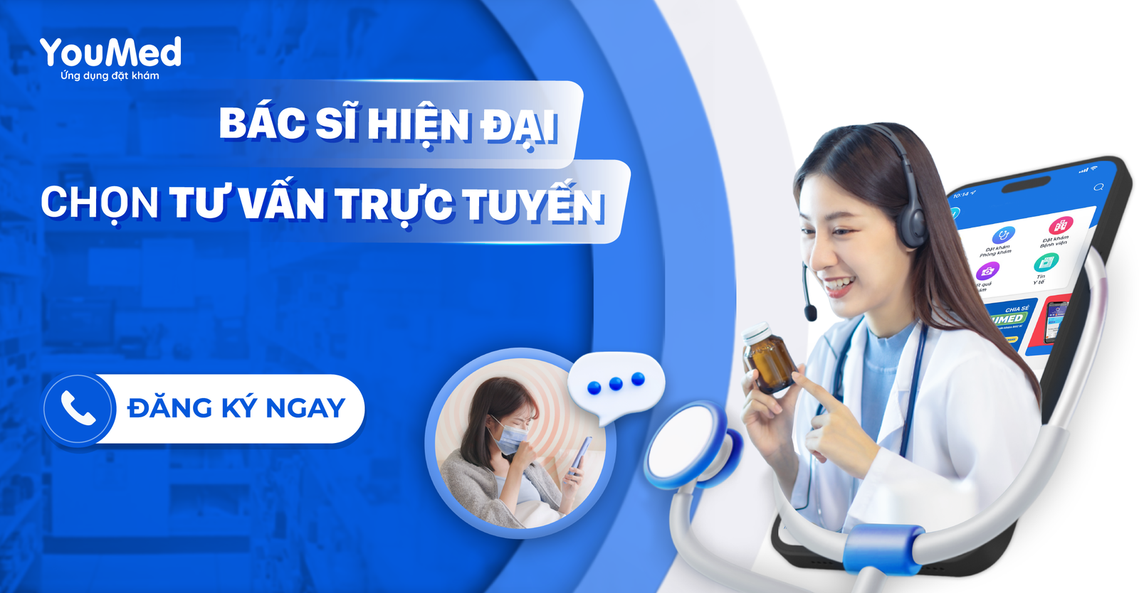 Bác sĩ tư vấn sức khỏe trực tuyến cho bệnh nhân