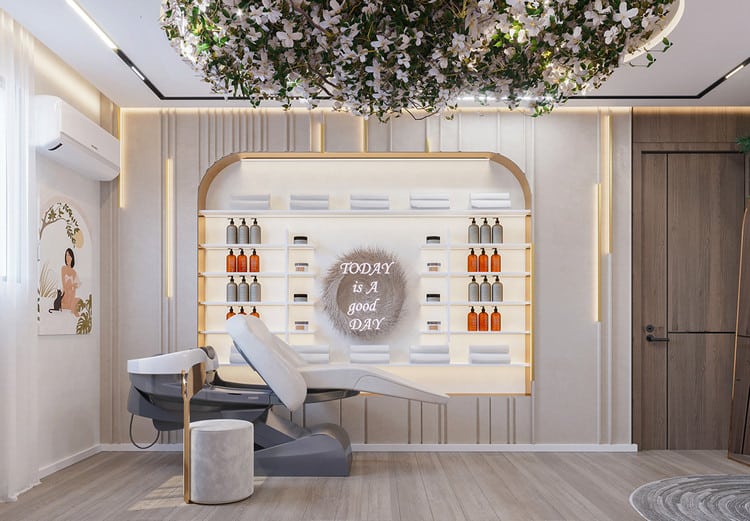 Phòng học phun xăm thẩm mỹ với trang thiết bị hiện đại