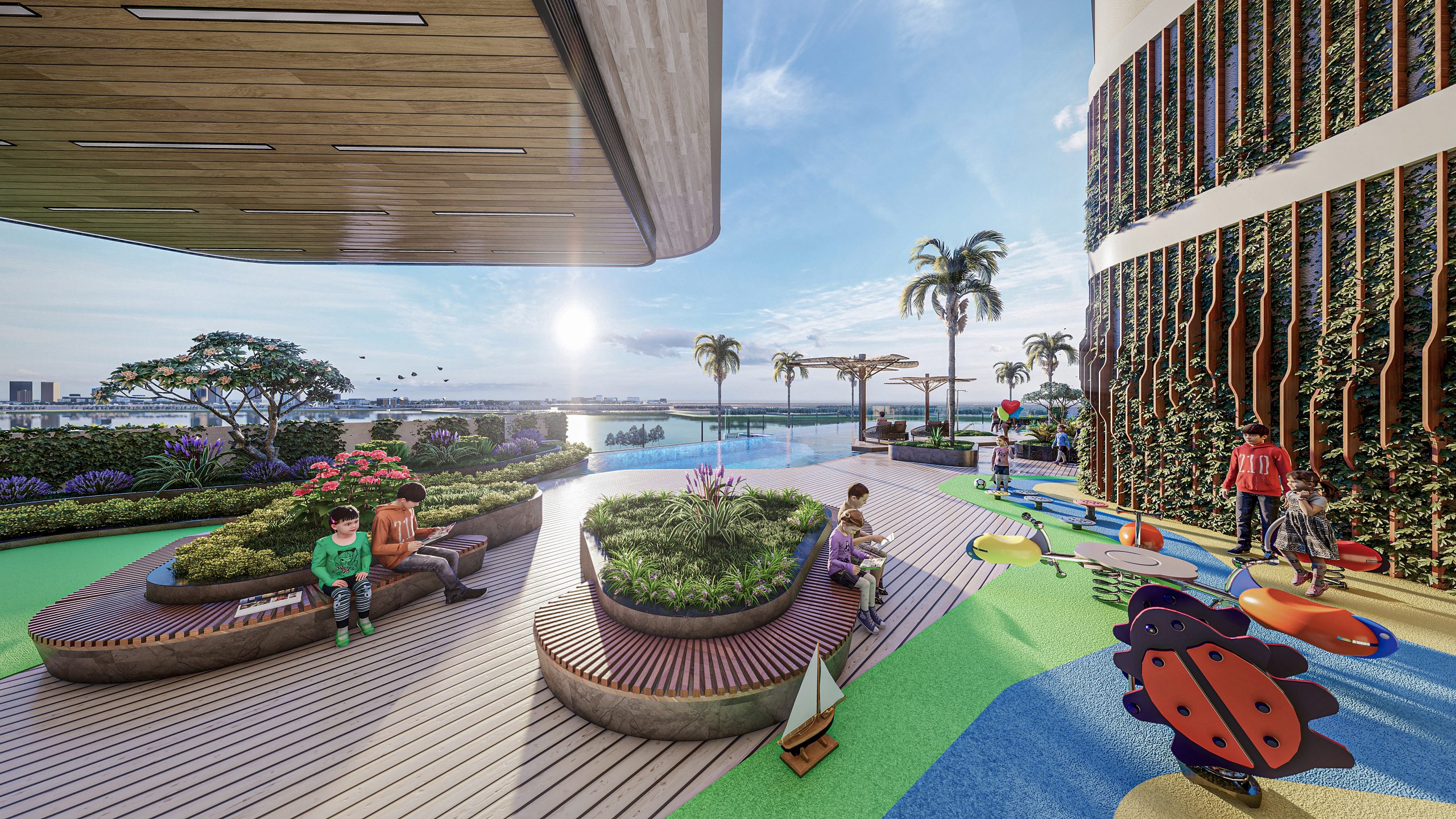 Căn hộ cao cấp tại Thảo Điền với tiện ích hồ bơi và khu vui chơi cho trẻ em