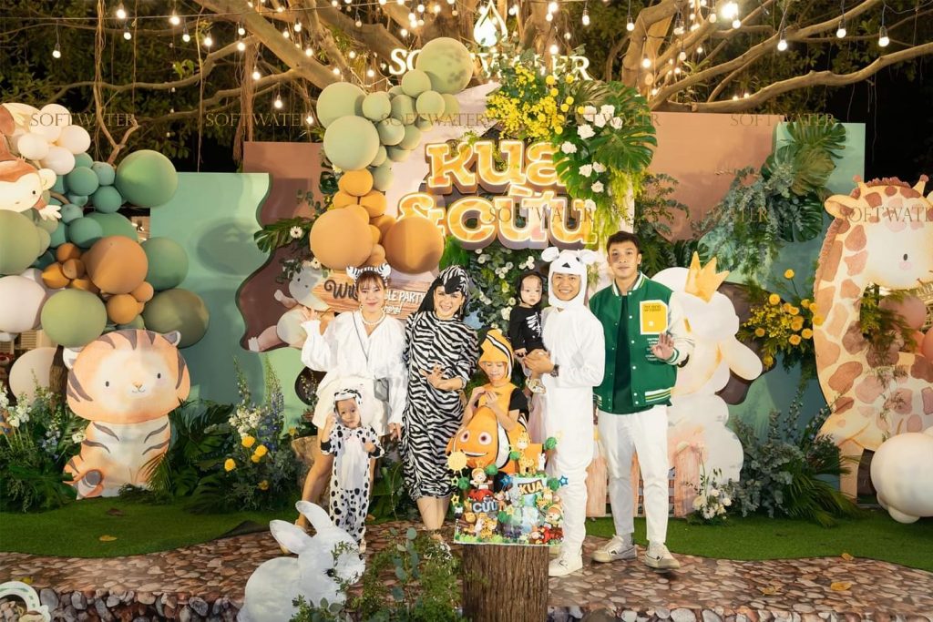 Tiệc sinh nhật ngoài trời với nhiều hoạt động vui chơi cho trẻ em