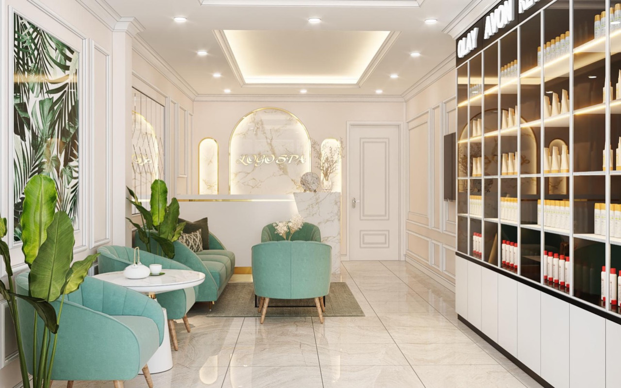 Không gian sang trọng và hiện đại tại một spa uy tín