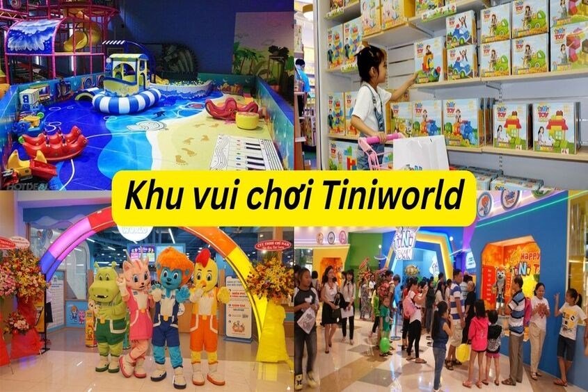 Các bé vui chơi thỏa thích trong khu vui chơi tiNiWorld với nhiều trò chơi đa dạng