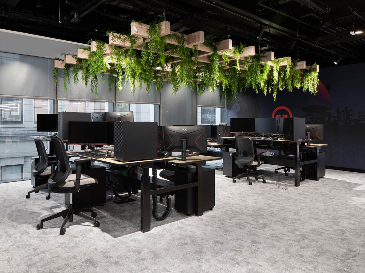 Hình ảnh văn phòng làm việc hiện đại của một công ty phần mềm